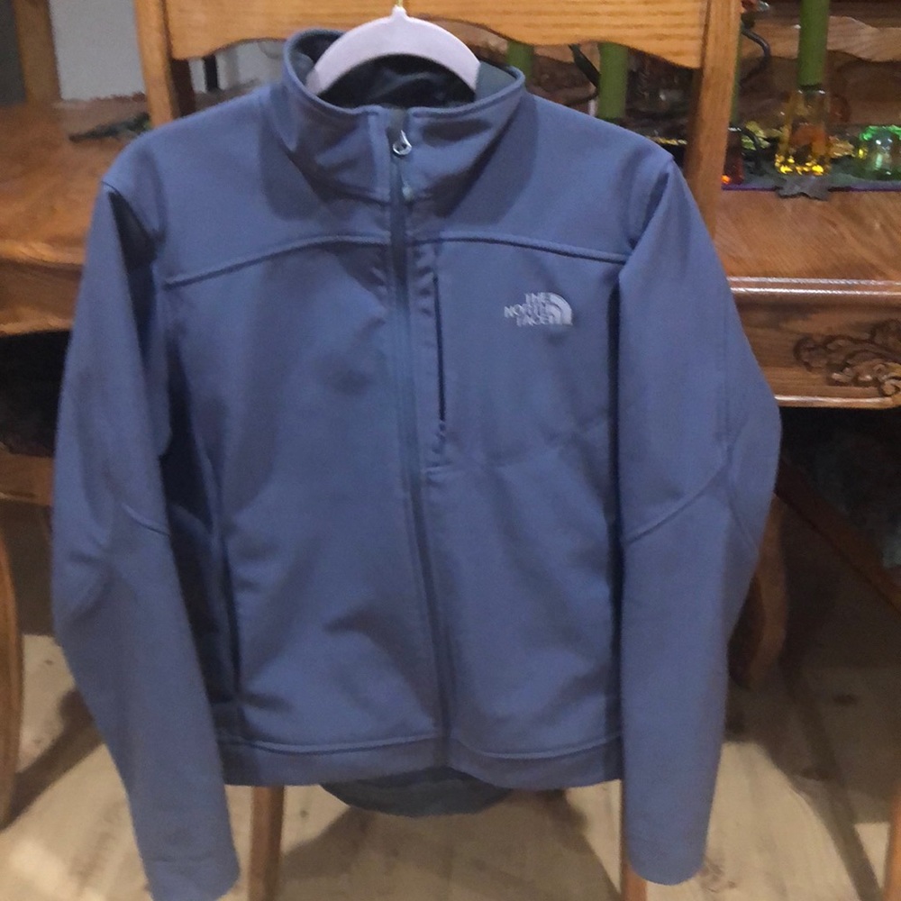Women’s large gray north face shell jacket